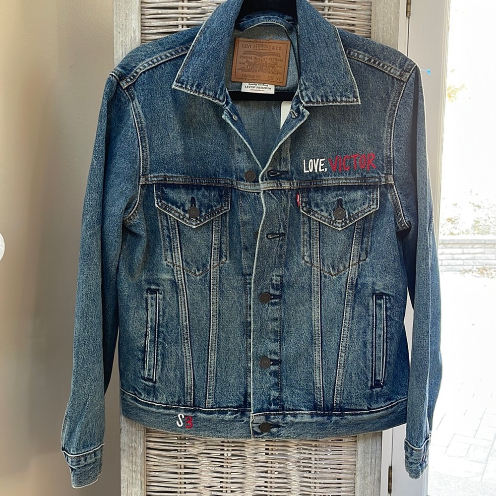 NWT Levi’s Love Victor season 3 jean jacket Collectors edition